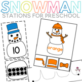 Snowman Centers for Preschool