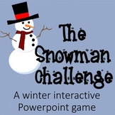 Snowman Challenge:  A Winter Interactive Powerpoint Game (