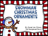Snowman Christmas Ornament Gifts