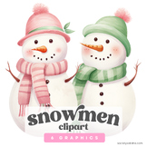 Snowman Clipart | Holiday Transparent PNG Files