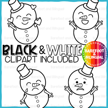 Snowman Clipart | SEL Feelings & Emotions Clipart | TPT