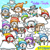 Snowman Clipart Snowball Fight Clip Art Frosty Fun Super C