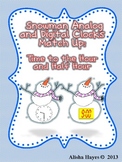 Snowman Clock Match Up:Time to the Hour/Half Hour