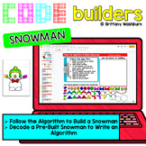 Snowman Code Builders Digital Activities for Algorithms an