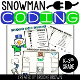 Snowman Coding - DIGITAL + PRINTABLE - Winter Unplugged Coding