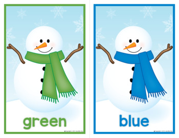Snowman Activities | Snowman Color Matching Activities | Winter Color