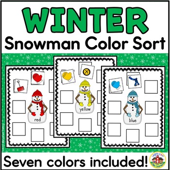 WINTER Clothes Sort - Categorizing Centers and Printables