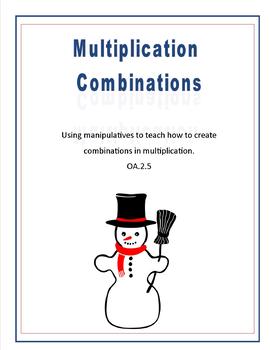 Preview of Snowman Combinations in Multiplication