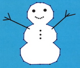 Snowman Coordinate Graph - Quadrant I