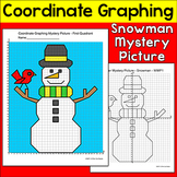Winter Math - Graphing Coordinates Snowman Mystery Picture