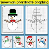 Snowman Coordinate Graphing Mystery Pictures - Snowman Win