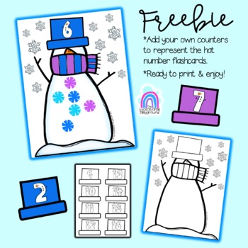 Snowman Counting 1-20 | Representing Numbers | One to One Correspondence