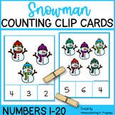 Snowman Counting Task Cards