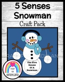 Snowman Craft, Five Senses Activity for Winter, January, February