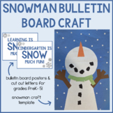 Snowman Craft | January Bulletin Board | Winter
