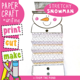 Snowman Craft - Stretchy Fold and Create