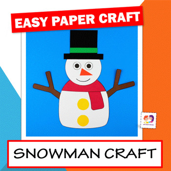 Snowman Craft - Winter Craft - Winter Bulletin Board Idea by Non-Toy Gifts