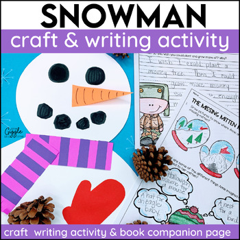 Preview of Winter Activities Snowman Craft Bulletin Board The Missing Mitten Mystery