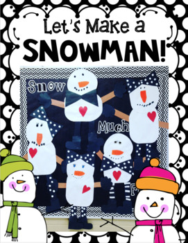 Preview of Snowman Craft, Writing, and Glyph for Winter