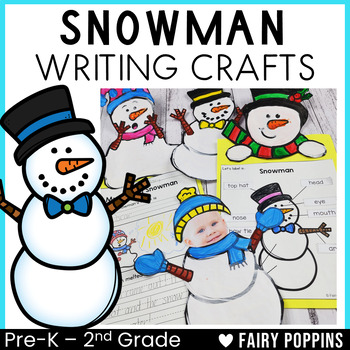 Preview of Snowman Craft and Writing Prompts | Christmas Craftivity