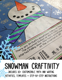Snowman Craftivity [Editable]