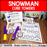 Snowman Cube Towers {Counting & Addition}