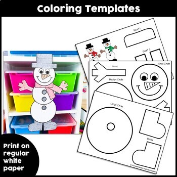 Snowman Craft | Build a Snowman | Snowmen at Night | Template ...