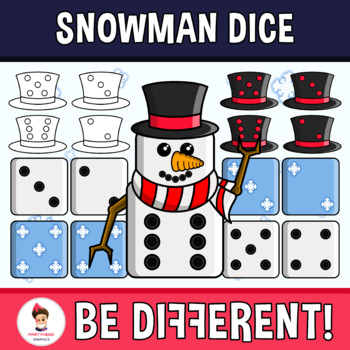 Preview of Snowman Dice Clipart