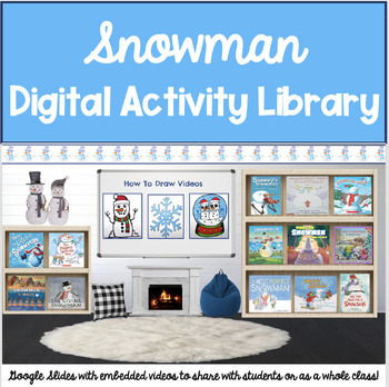Preview of Snowman Digital Book and Activity Library: Google Slides