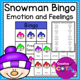 Snowman Emotion Feelings Bingo