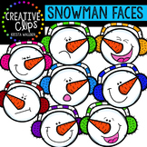 Snowman Clipart: Faces {Creative Clips Clipart}