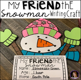 Snowman Friend Writing Craft K-1