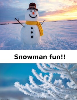 Preview of Snowman Fun!!