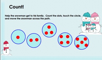 Preview of Snowman Fun-an Interactive Smartboard lesson for Preschool (Notebook 11)
