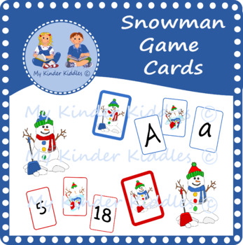 Preview of Snowman Game Cards