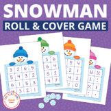Snowman Game | Snowman Math Activity | Snowman Roll and Cover