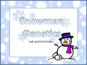 Preview of Snowman Genetics (Lab, Assessments, and More)