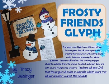 Preview of Snowman Glyph Plus With Bulletin Board Extras