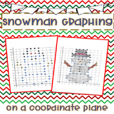 Snowman Graphing Points on Coordinate Plane First Quadrant