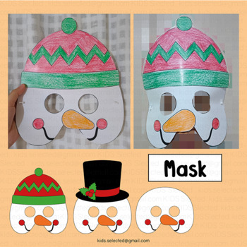 Snowman Hat Craft Christmas Headband Winter Crown Coloring Activities Build  Art