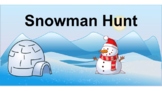 Snowman Hunt the Winter themed Holiday PE Game