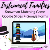 Snowman Instrument of the Orchestra Digital Matching Game 