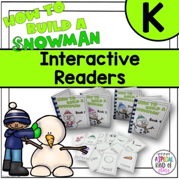 Preview of How to build a Snowman | interactive books