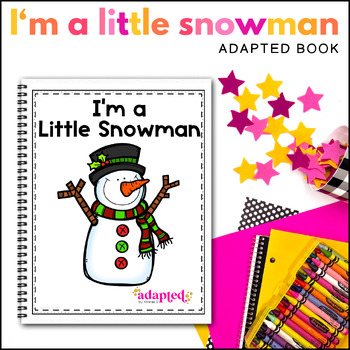 Preview of Winter Adapted Book for Special Education Snowman Adaptive Circle Time Activity