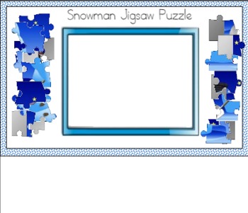 Preview of Snowman Jigsaw Puzzle for Smart Board