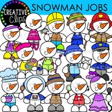 Snowman Jobs and Occupations {Winter Snowmen Clipart}