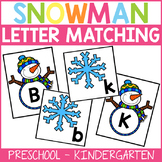 Snowman Letter Matching Literacy Center