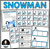 FREE Snowman Letters Winter Theme