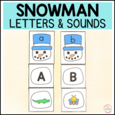 Snowman Letters and Sounds Match Up