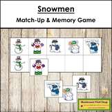 Snowmen Match-Up and Memory Game (Visual Discrimination & 